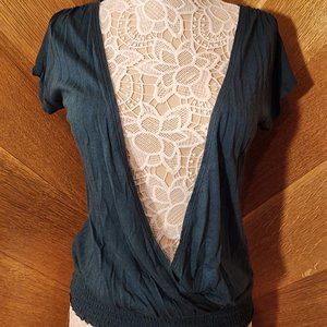 The Limited Teal Vneck Top - Sz S